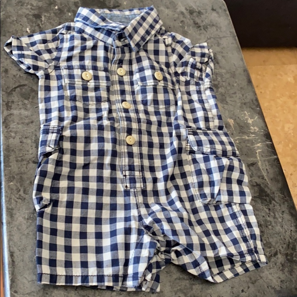 Baby gap gingham Shorty one piece